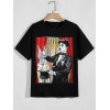 Tricou din bumbac Charlie Chaplin și Bugs Bunny